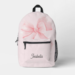 Mochila Impresa Cute Coquette Pink Bow Girl