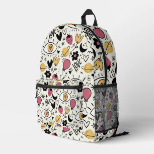 Mochila Impresa Cute Doodle Love