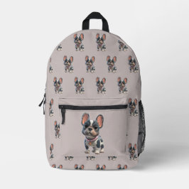 Mochila Impresa Cute French Bulldog