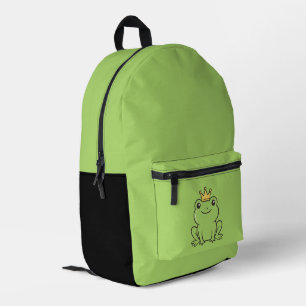Mochila Impresa Cute frog  Reina divertida funda de teléfono verde