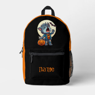 Mochila Impresa Cute, Halloween era ewolf