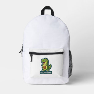 Mochila Impresa Cute Kawaii Avocadosaurus Dinosaur Chiste Divertid