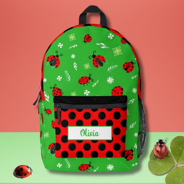 Mochila Impresa Cute Lady Bugs Personalizado (Subido por el creador)