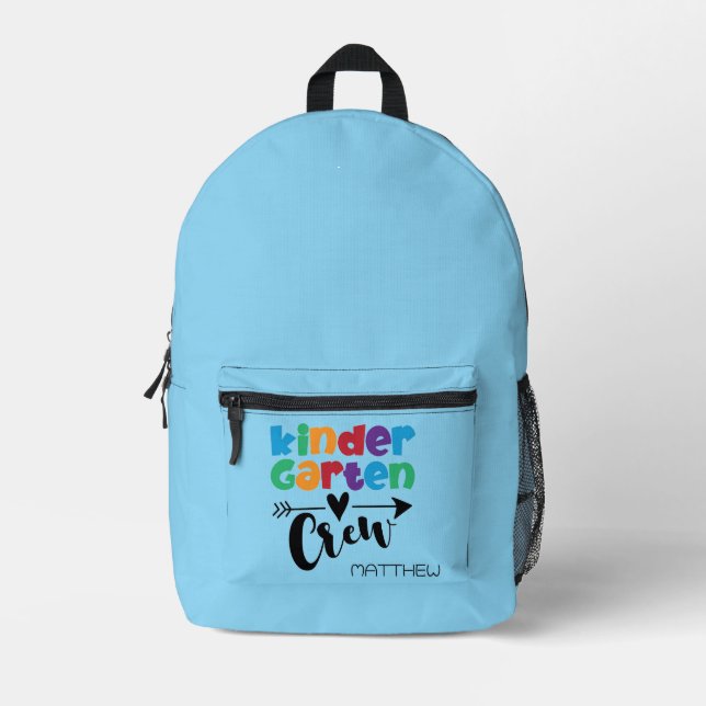 Mochila Impresa Cute, PERSONALIZED kids Kindergarten  (Anverso)
