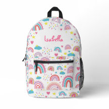 Cute Rainbow Kids Bag for Back to School Girls