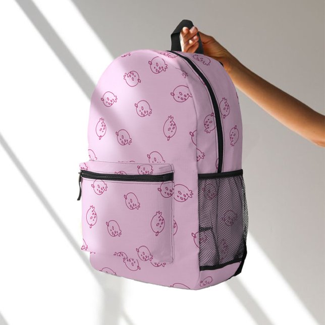 Mochila Impresa Cute Strawberry Doodles – Minimal Kawaii Pattern (Subido por el creador)