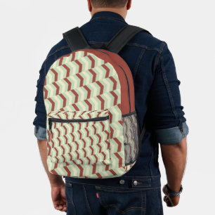 Mochila Impresa Cute Travelling Stripe Verde