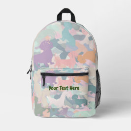 Mochila Impresa Dachshund Camo