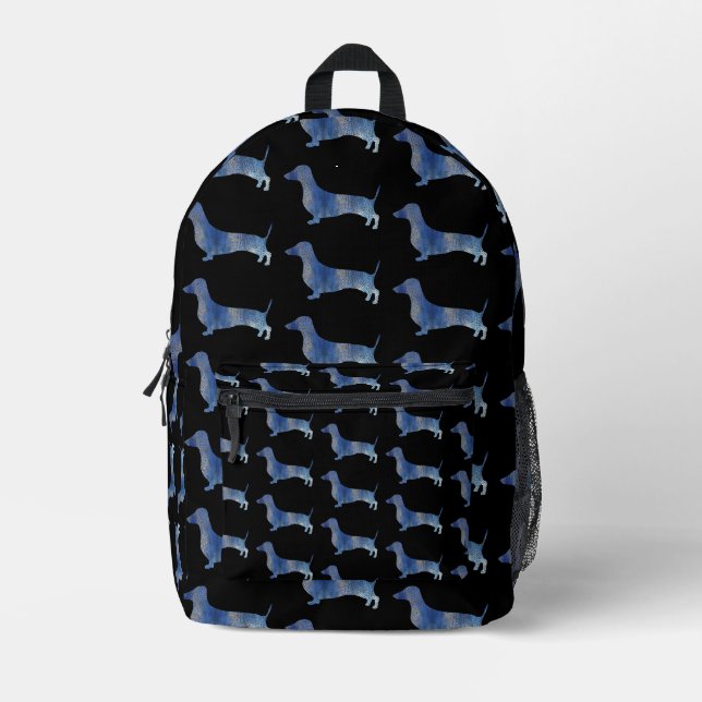 Mochila Impresa Dachshund leopardo (Anverso)