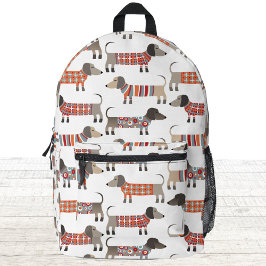 Mochila Impresa Dachshund Wiener Sausage Dog