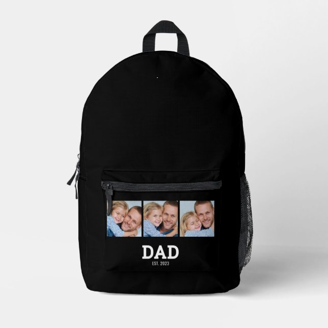 Mochila Impresa Dad Established Script Black 3 Photo (Anverso)