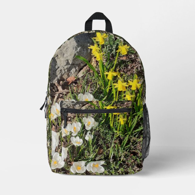 Mochila Impresa Daffodils y Crocus (Anverso)