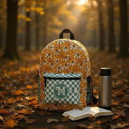 Mochila Impresa Daisies besados por el sol y ladybugs afortunados