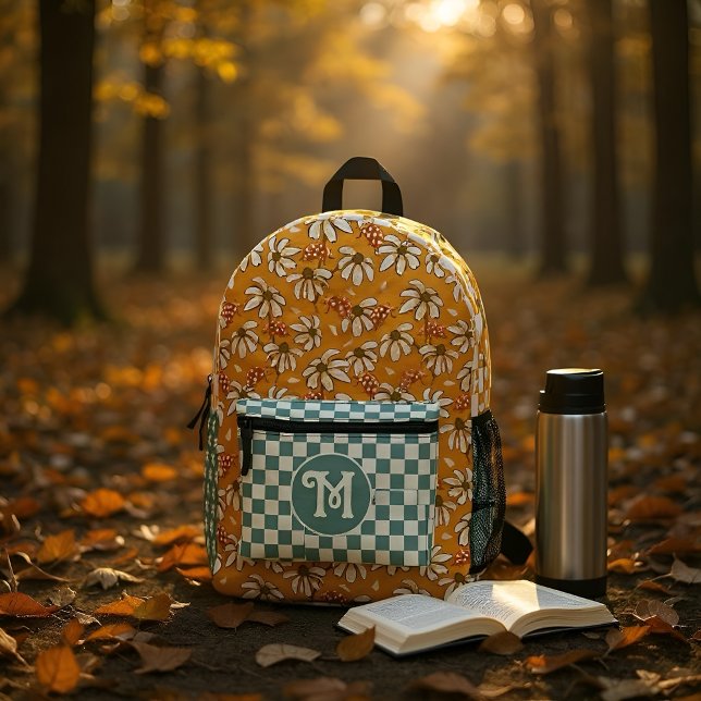 Mochila Impresa Daisies besados por el sol y ladybugs afortunados (Subido por el creador)