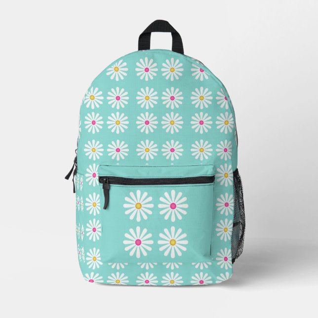 Mochila Impresa Daisies cutáneos (Anverso)