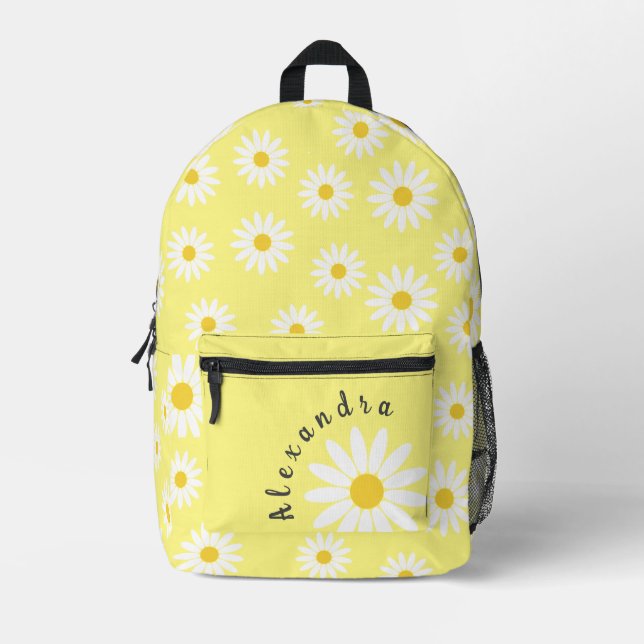 Mochila Impresa Daisy con nombre (Anverso)