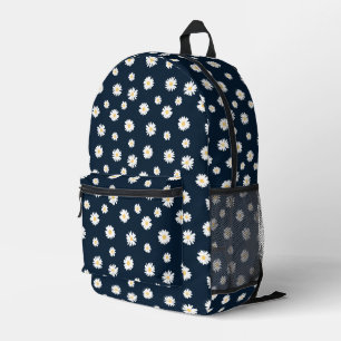 Mochila Impresa Daisy On Blue Pattern
