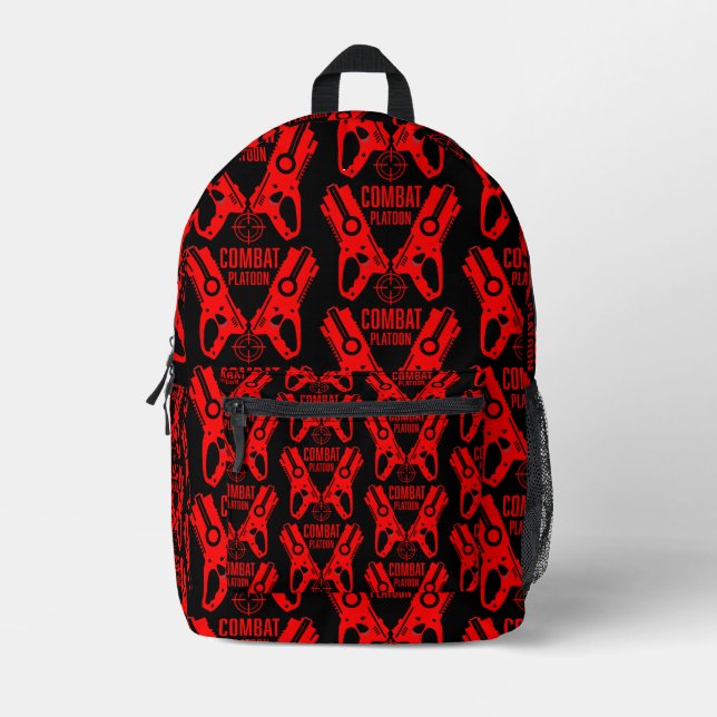 Mochila Impresa Dart Gun Battle (Anverso)
