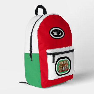 Mochila impresa de cannolos sicilianos