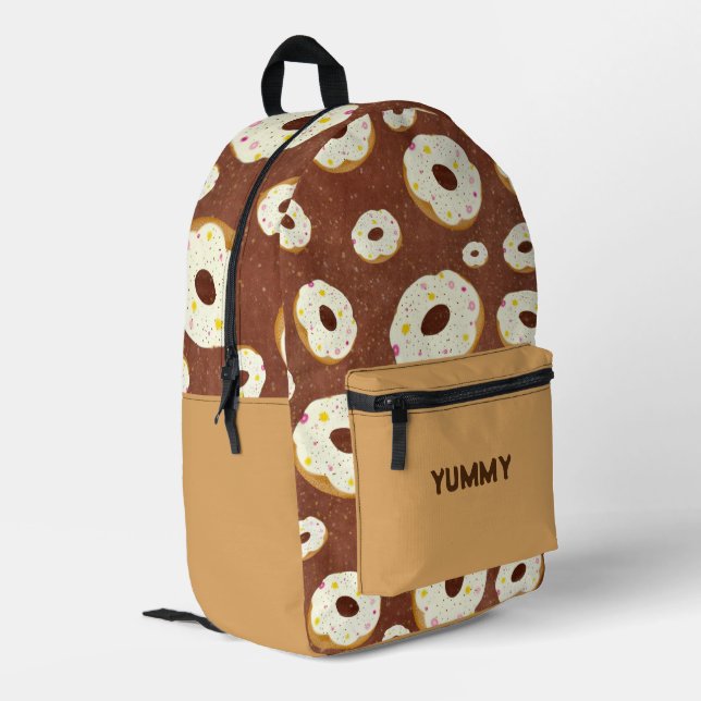 Mochila impresa de donuts Yummy (Esquina izquierda trasera)