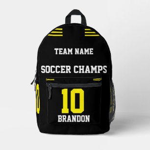 Mochila impresa de fútbol personalizado Y W y mode