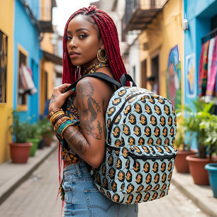 Mochila impresa de jazmín