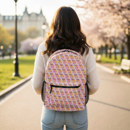 Mochila impresa de la princesa