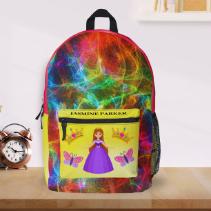 Mochila Impresa De vuelta a la escuela Chicas lujosos Princesa Nom