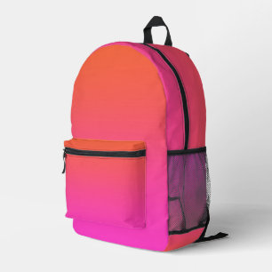 Mochila Impresa De vuelta a la escuela Naranja Pink