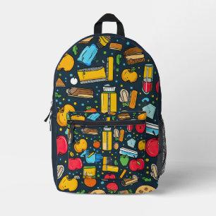 Mochila Impresa De vuelta a la escuela patrones sin foco