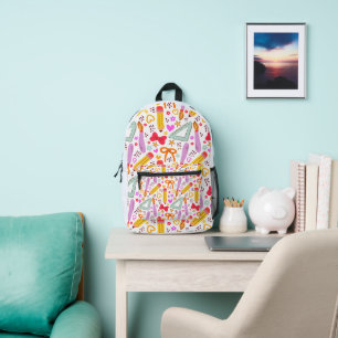 Mochila Impresa De vuelta a la escuela patrones sin foco
