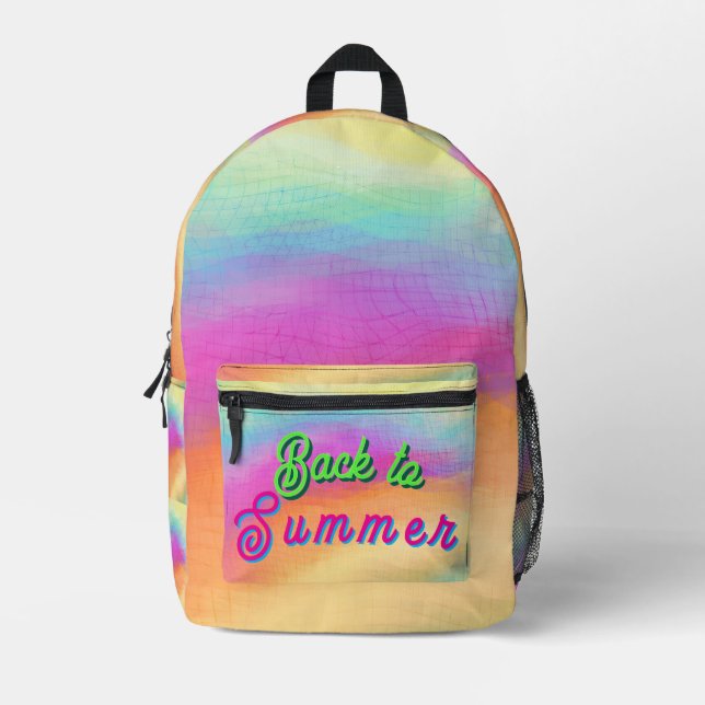 Mochila Impresa De vuelta al verano (Anverso)