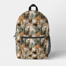 Mochila Impresa Deer Buck Camouflage Boy's Printed Backpack