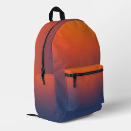 Mochila Impresa Degradado de brasa de medianoche