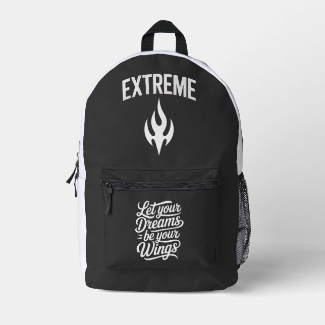 Mochila Impresa Deja que tus Sueños sean tus Alas (Anverso)