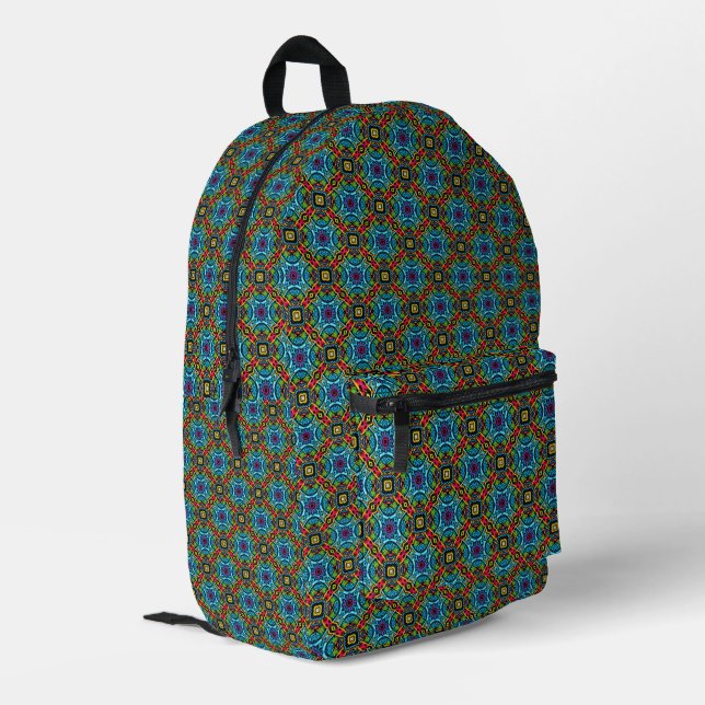 Mochila impresa del patrón 345 (Esquina izquierda trasera)