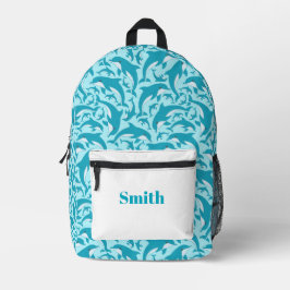 Mochila Impresa Delfines Cute