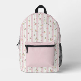 Mochila impresa Delicada con motivos florales