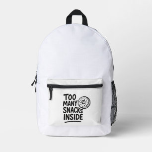 Mochila Impresa Demasiados aperitivos dentro de la divertida mochi