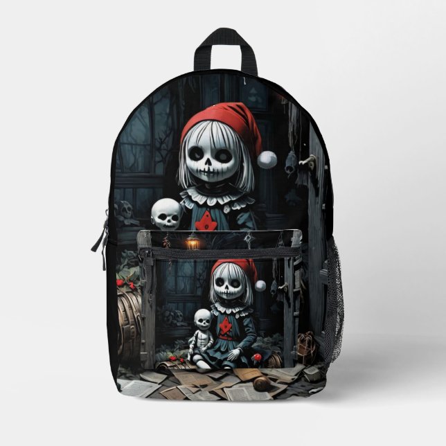 Mochila Impresa Demon para Navidades (Anverso)