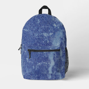 Mochila Impresa Denim Lavado Diseño No. 12 @ Emporio Moffa
