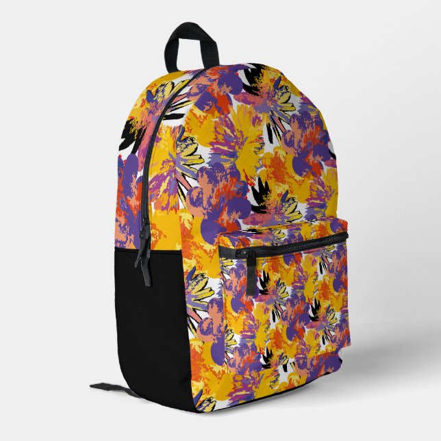 Mochila Impresa Desenfreno tropical. (Esquina izquierda trasera)