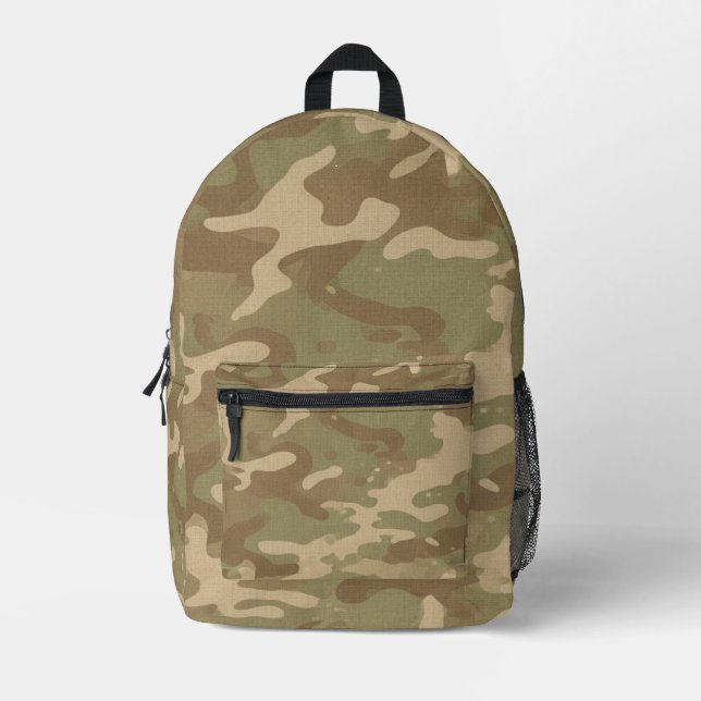 Mochila Impresa Desert Military Camouflage Pattern (Anverso)