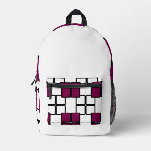 Mochila Impresa Destacarse con el Vino y Blanco