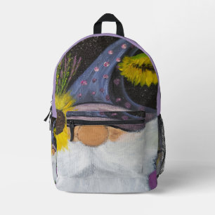 Mochila Impresa DG Pinturas Gnomo Girasol (púrpura)