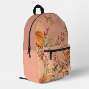 Mochila Impresa Día de Acción de Gracias, hermoso patrón de cosech