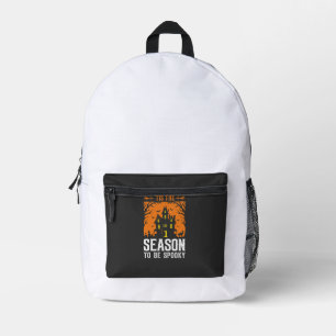 Mochila Impresa Día de las Brujas Es la Temporada para ser Diseño
