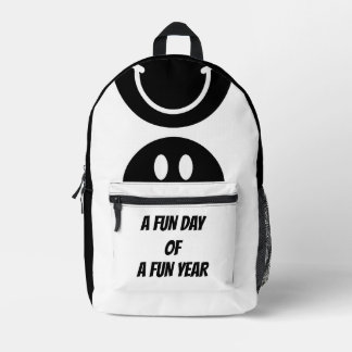 Mochila Impresa Día divertido de un año divertido - Diseño de vibr