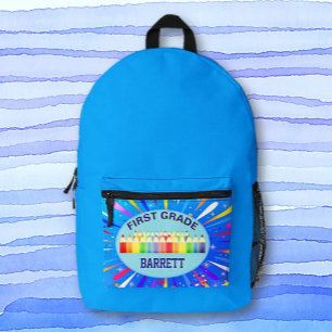 Mochila Impresa ¡Días escolares! Primer grado personalizado