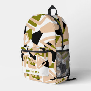 Mochila Impresa Dibujo con formas de arte abstracto